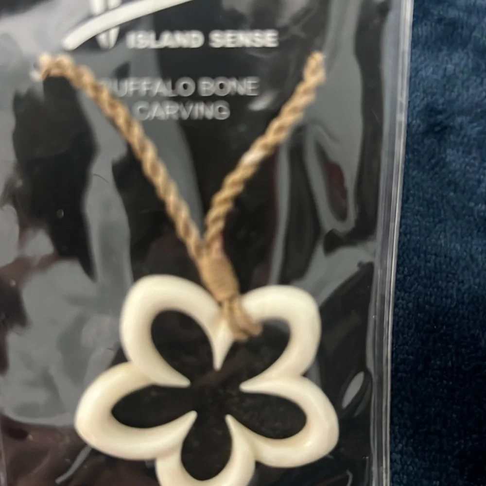 Buffalo bone necklace carving